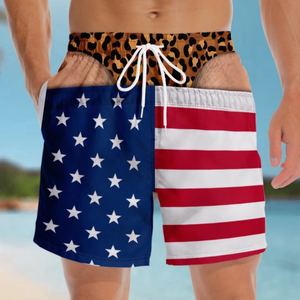 Funny Optical Illusion Swim Trunks for Men – Novelty Gag Gift Board Shorts - AdorableDesignsz 