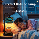 Celestial Blue & Gold Candle Warmer Lamp – Astrology Moon & Stars Design | Adjustable Wax Melt Lamp with Remote