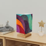 Abstract Art Square Table Lamp, Desk Lamp, Side Table Light, Bedside Lamp