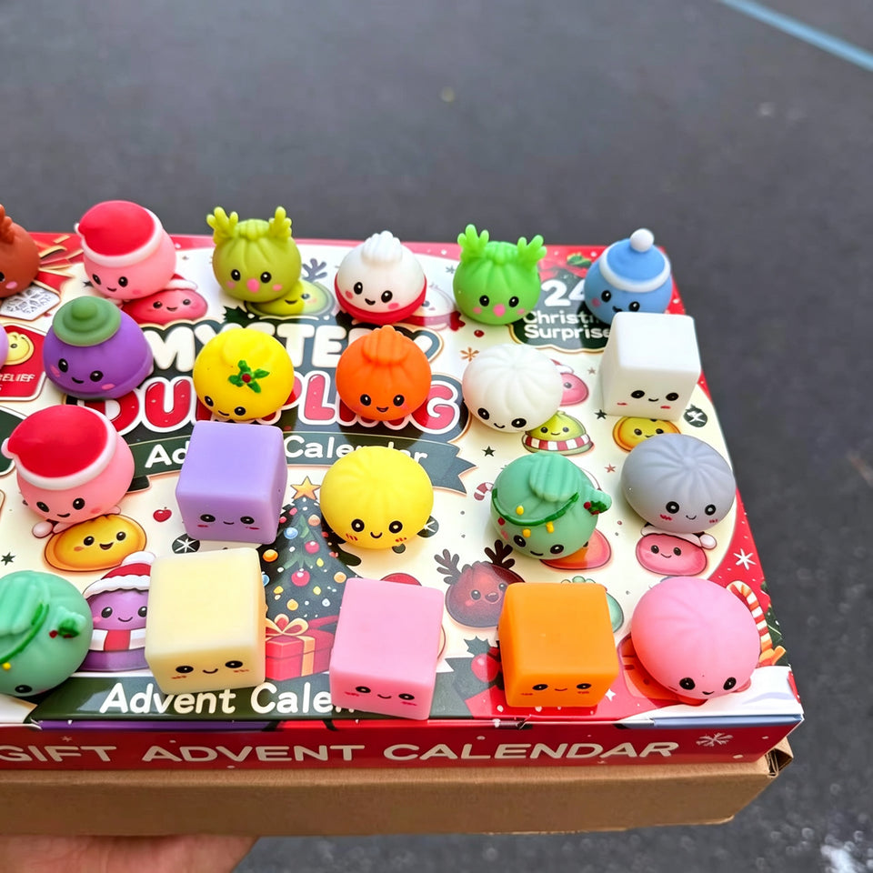 Squishy Advent Calendar 2026 – 24 Days of Dumpling Fidget Toys for Kids
