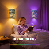 Ocean Inspired Wireless Wall Sconces Set of Two