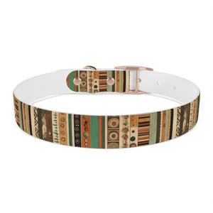 Boho Design Dog Collar, Striped boho design dog collar, dog collar design