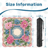 Scalloped Mahjong Mat 31.5"x31.5" (Ship Rolled up) - AdorableDesignsz 