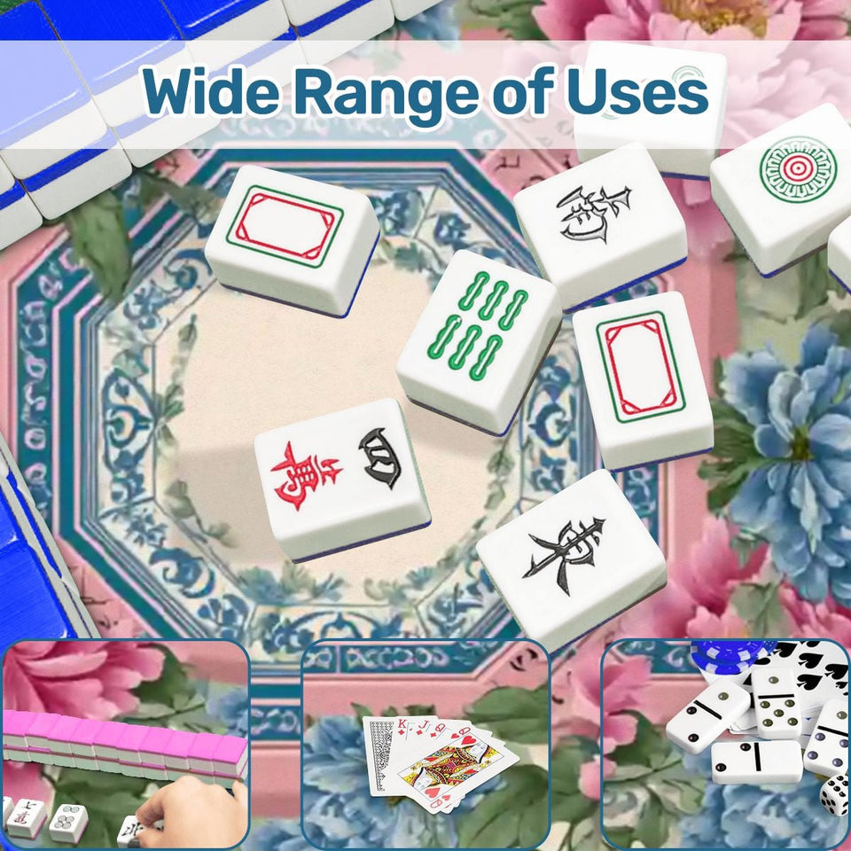 Scalloped Mahjong Mat 31.5"x31.5" (Ship Rolled up) - AdorableDesignsz 