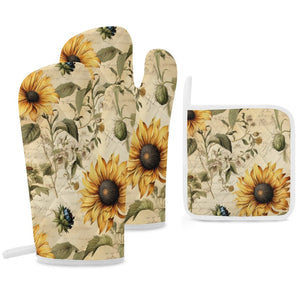 Oven Mitt & Pad Set of 3