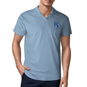 Men's Pharmacy Polo Style Shirt, Short Sleeve T-Shirt, Pharmacy Staff Top