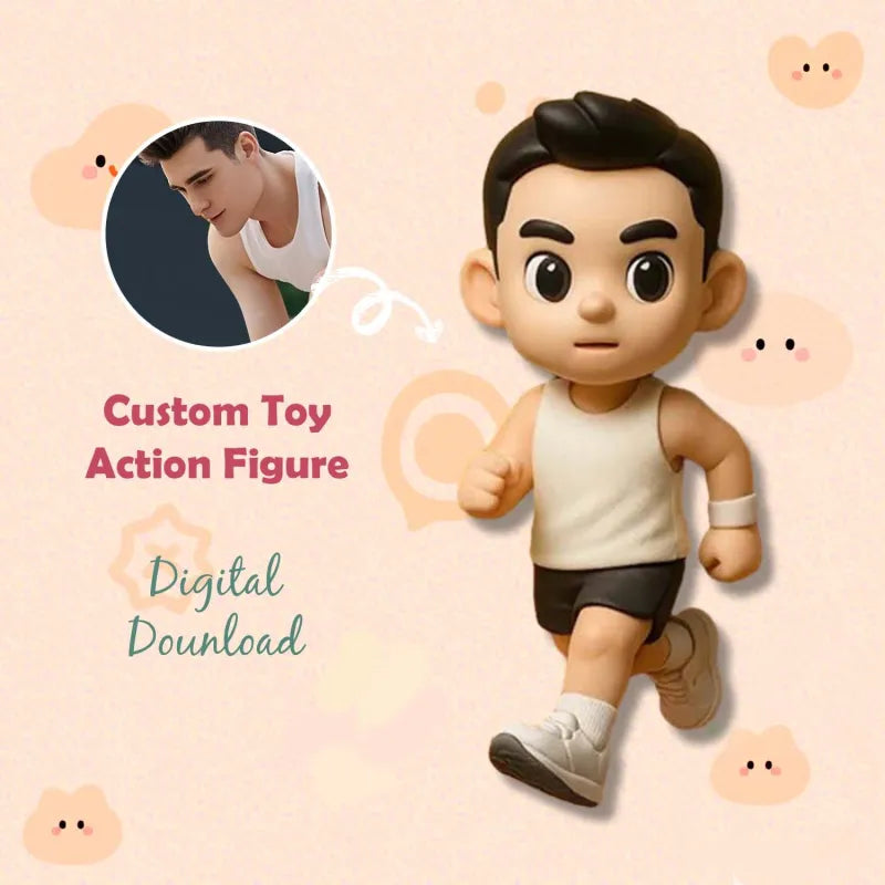 Custom 1 Person 3D Mini Figure From Your Photo Personalized Toy Figure Gifts,Production Time: 10 Business Days  For Kids