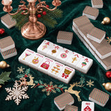 Glam Holiday Christmas Mahjong Tile Set – 160 Piece Acrylic Tiles with Jokers | Box or Bag Set