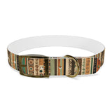 Boho Design Dog Collar, Striped boho design dog collar, dog collar design