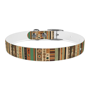 Boho Design Dog Collar, Striped boho design dog collar, dog collar design