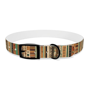 Boho Design Dog Collar, Striped boho design dog collar, dog collar design