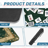 Luxury Floral Mahjong Mat 31.5x31.5 Non-Slip Game Table Mat with Carry Bag | Large Mahjong Playing Mat  (Ship Folded) - AdorableDesignsz 