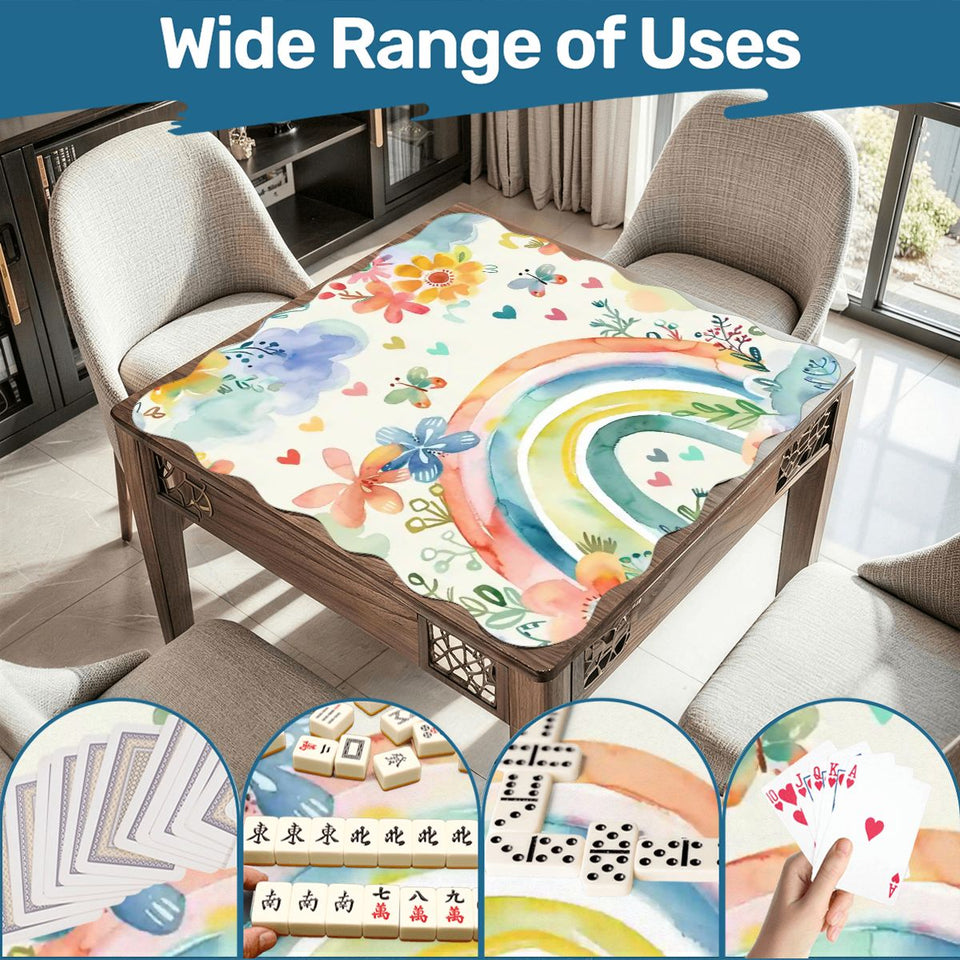 Scalloped Mahjong Mat 31.5"x31.5" (Ship Folded) - AdorableDesignsz 