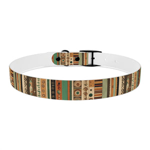 Boho Design Dog Collar, Striped boho design dog collar, dog collar design