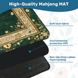 Luxury Floral Mahjong Mat 31.5x31.5 Non-Slip Game Table Mat with Carry Bag | Large Mahjong Playing Mat  (Ship Folded) - AdorableDesignsz 
