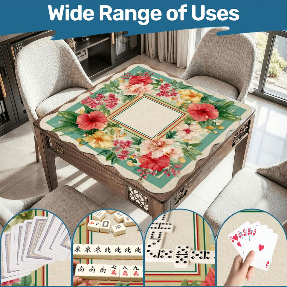 Scalloped Mahjong Mat 31.5"x31.5" (Ship Folded) - AdorableDesignsz 
