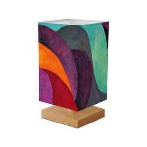 Abstract Art Square Table Lamp, Desk Lamp, Side Table Light, Bedside Lamp