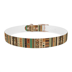 Boho Design Dog Collar, Striped boho design dog collar, dog collar design