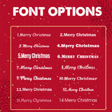 Personalized Knitted Christmas Stocking Ornament with Custom Name – Holiday Hanging Decor