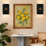 Celestial Stars Wireless Wall Sconces Set of Two, Home Decor Lighting