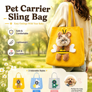 Personalized Pet Carrier Sling Bag – Custom Name, Small Dogs & Cats - AdorableDesignsz 