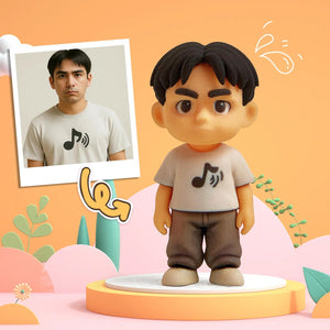 Custom 1 Person 3D Mini Figure From Your Photo Personalized Toy Figure Gifts,Production Time: 10 Business Days  For Kids