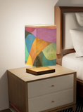 Abstract Art Square Table Lamp, Desk Lamp, Side Table Light, Bedside Lamp