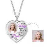 Memorial Necklace, Custom Photo Necklace Unique Metal Love Gifts - AdorableDesignsz 