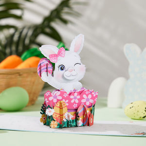 Bunny pop up Easter card