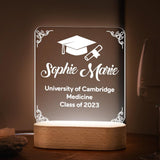Custom Text Graduation Lamp Square For Friend - AdorableDesignsz 