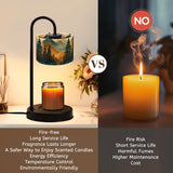 Mountain Forest Candle Warmer Lamp, Woodland Landscape, Rustic Cabin Decor, Flameless Candle Heater