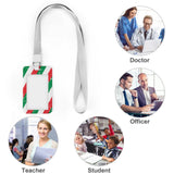 Holiday Ho Ho Ho Design Vertical ID Badge Holder, Name Tag Holder for Hospital staff, Pharmacy Team, Physical Therapy Department, Nurses, Gift Ideas