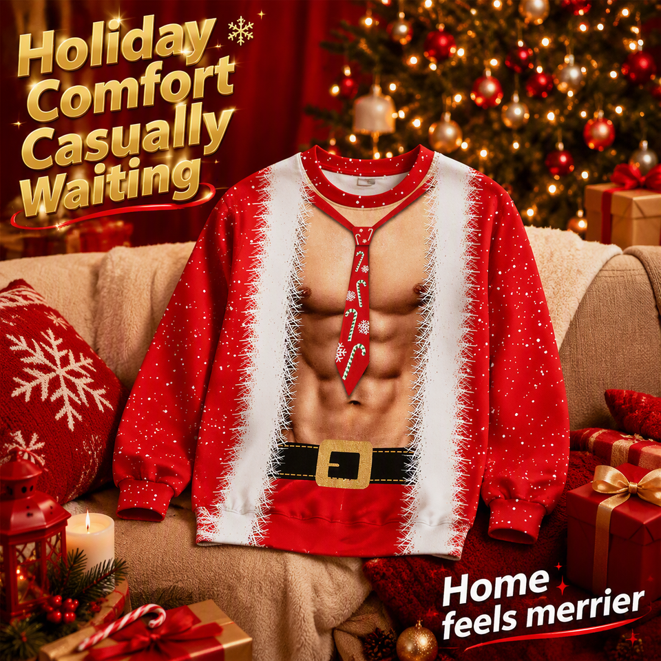 Funny Sexy Body Ugly Christmas Sweatshirt – Novelty Holiday Pullover