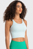 Crisscross Back Ladder Detail Sports Bra