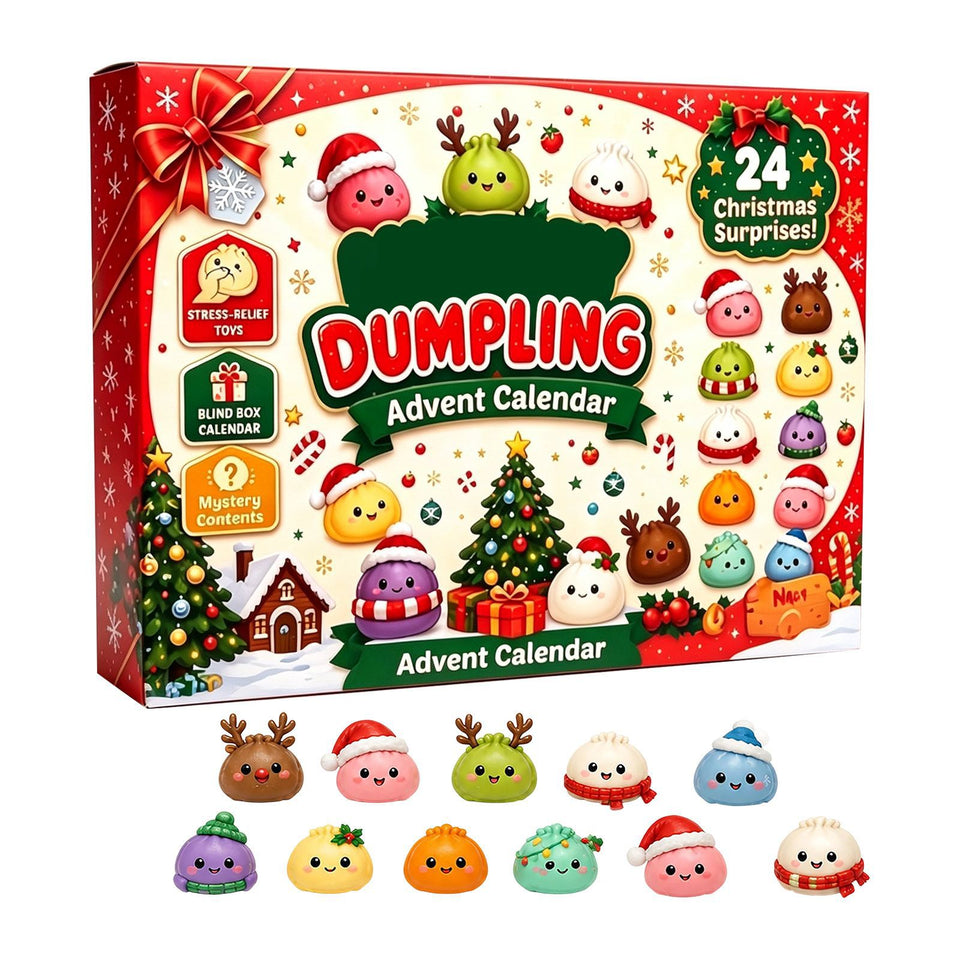 Squishy Advent Calendar 2026 – 24 Days of Dumpling Fidget Toys for Kids