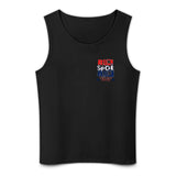 2024 Trump Tank Top, Run Spot Run, Funny Satire Political Tank Republican Shirt for him DTF  Men's Cotton Tank Top BX (Dual-sided Printing)