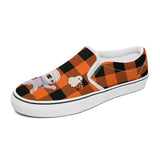 Halloween Printed Slip-on Canvas Shoes  for Teenagers and Adults