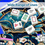 Blue crab coastal mosaic Mahjong mat 31.5 inch with storage bag – view 8