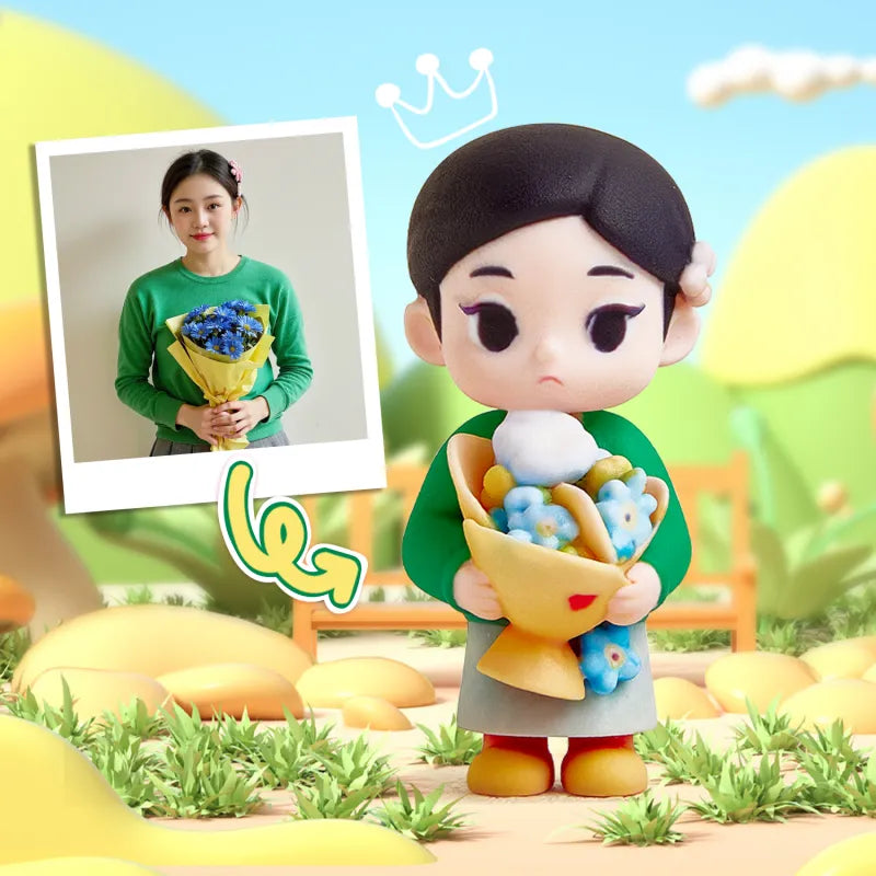 Custom 1 Person 3D Mini Figure From Your Photo Personalized Toy Figure Gifts,Production Time: 10 Business Days  For Kids