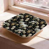 Scalloped Ceramic Mahjong Dice Tray | Coastal Boho Game Night Accessory | Mahjong Gift | AdorableDesignsz - AdorableDesignsz 