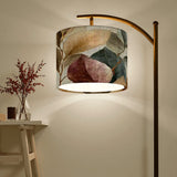 Modern Arc Floor Lamp with Remote & Dimmable LED - Made in USA Standing Light for Living Room