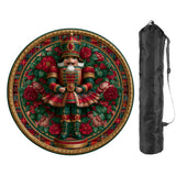Nutcracker 42 inch Round Mahjong Mat, Christmas Mahjong Mat,Large Holiday table mat - AdorableDesignsz 