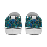 Mermaid Scale Printed Slip-on Canvas Shoes  for Teenagers and Adults