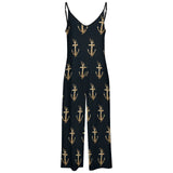 Anchor Pattern Suspender Jumpsuit LTY007 (All-Over Printing)