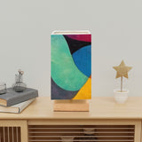 Abstract Art Square Table Lamp, Desk Lamp, Side Table Light, Bedside Lamp