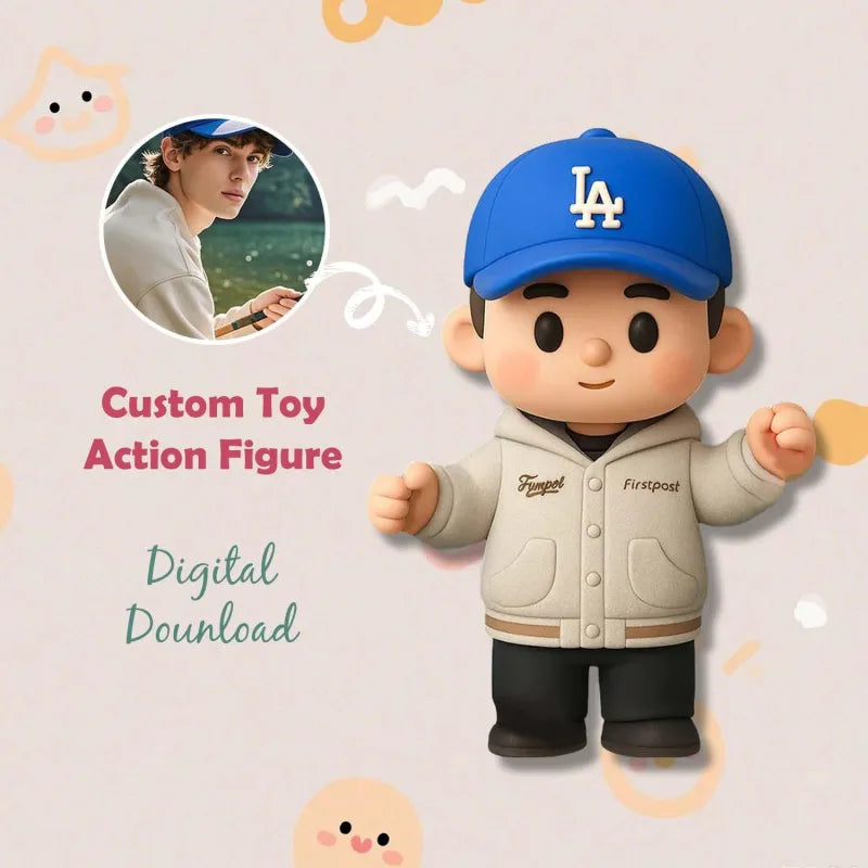 Custom 1 Person 3D Mini Figure From Your Photo Personalized Toy Figure Gifts,Production Time: 10 Business Days  For Kids