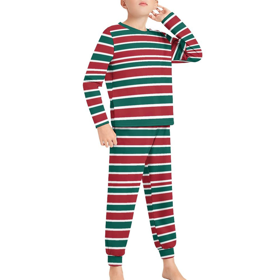 Christmas Pajamas, Long Sleeve Pajama Set for Boys  (All-Over Printing), Holiday Pajamas