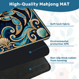 Blue crab coastal mosaic Mahjong mat 31.5 inch with storage bag – view 4