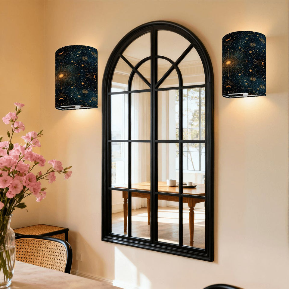 Celestial Stars Wireless Wall Sconces Set of Two, Home Decor Lighting