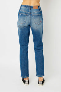 Judy Blue Full Size Distressed Boyfriend Fit Jeans